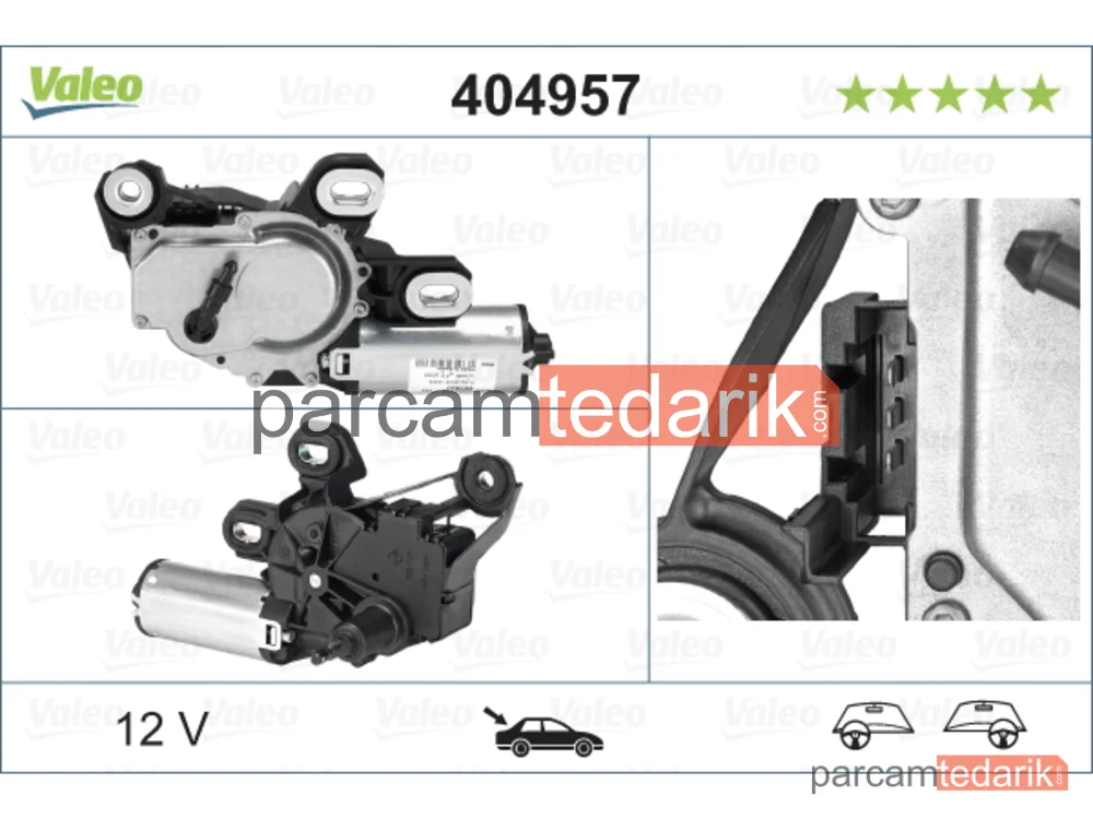 404957 | Silecek Motoru Arka Sol — Mercedes-Benz Vito, Mercedes-Benz Vito / Mixto, Mercedes-Benz Viano